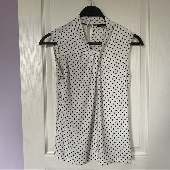 Tommy Hilfiger dot-print sleeveless top - Picture 1 of 3